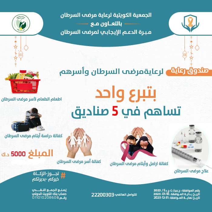 Picture of بتبرع واحد ساهم في 5 صناديق